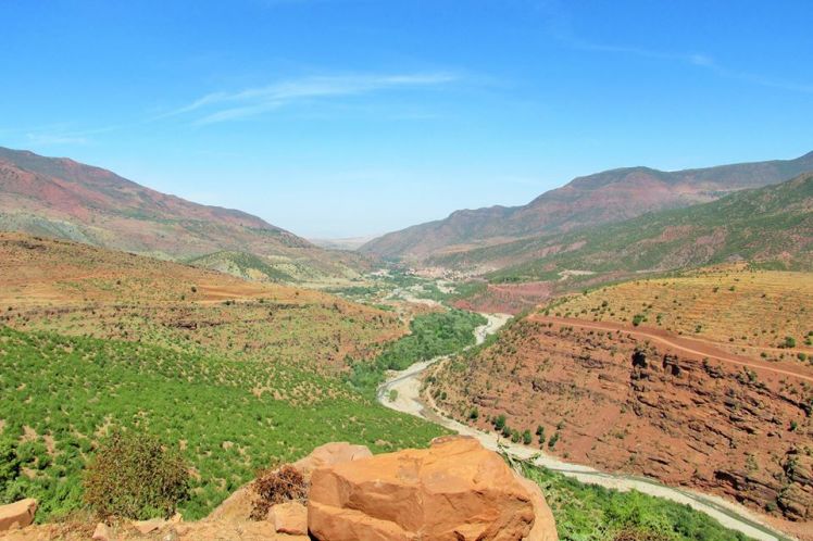 Hiking the Atlas Mountains near Marrakech.